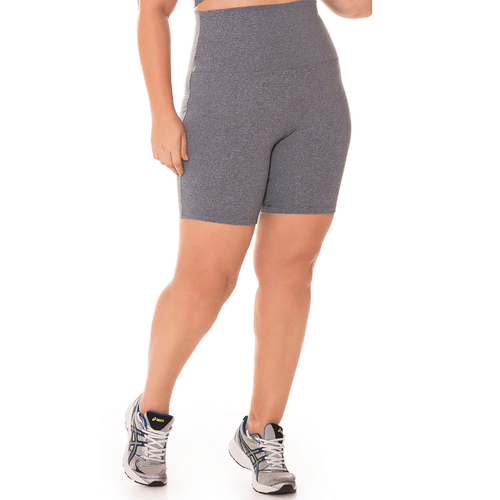 Shorts Cós Alto Plus Size Poliamida