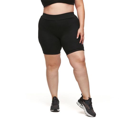 Shorts Cós Simples Plus Size Poliamida