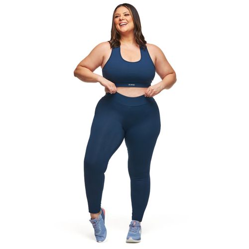 Legging Plus Size Cós Básico Poliamida