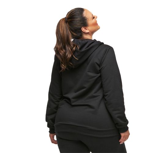 Jaqueta Plus Size Capuz 2 Bolsos Moletom Careca
