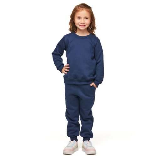 Calça Jogger Infantil 2 Bolsos Moletom Felpa