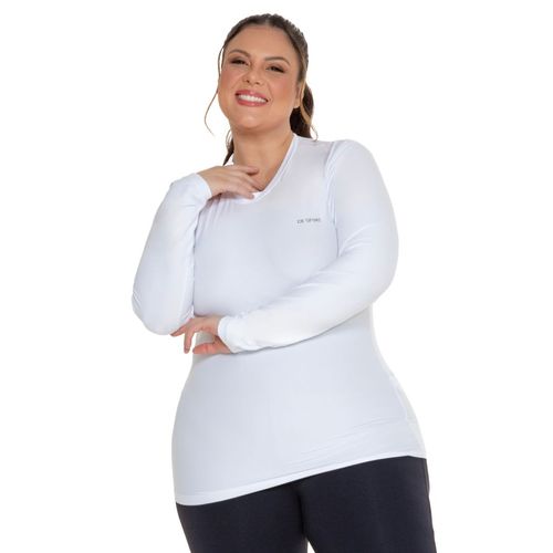 Blusa Plus Size Manga Longa UV Flexim Max