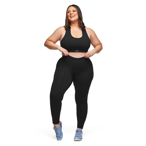 Legging Plus Size Cós Básico Poliamida