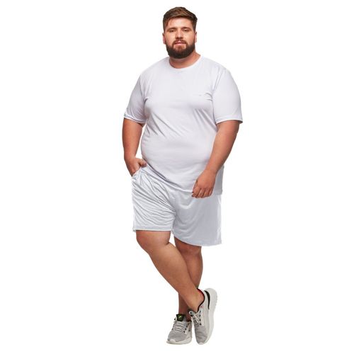 Shorts Plus Size 2 Bolsos Suplex Light