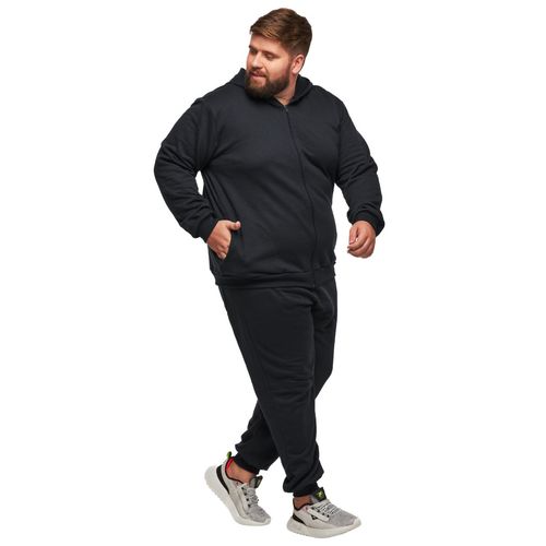 Calça Plus Size Jogger 1 Bolso Moletom Felpa