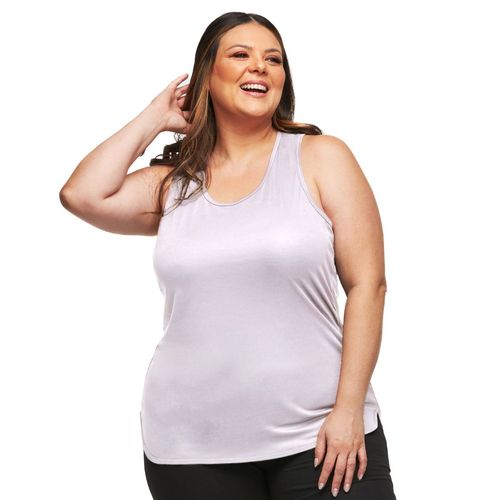 Regata Plus Size Alongada Helanquinha Dry Fit