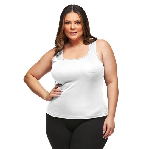 Regata Plus Size Alça Larga Helanquinha Dry Fit