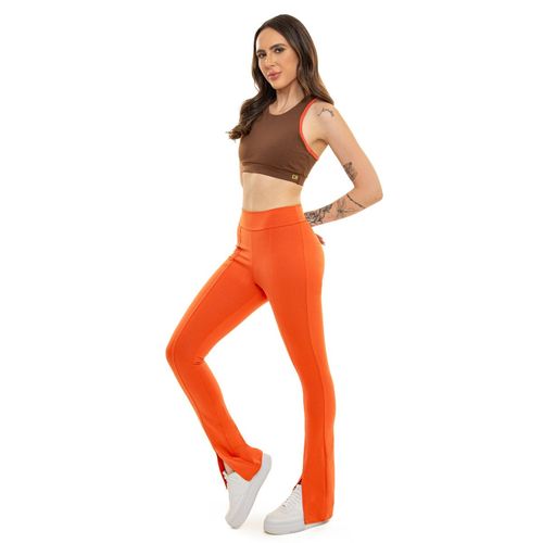 Calça Flare Fenda Frontal Victoria