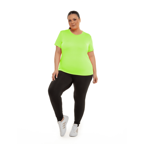 Blusa Plus Size Manga Curta Aero Sport
