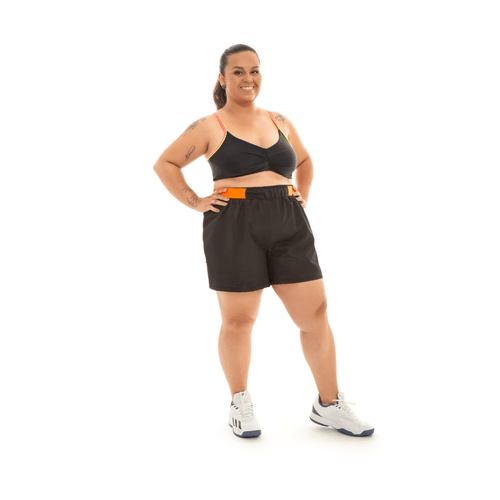 Top Plus Size Neon Black