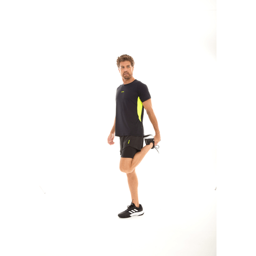 Shorts Sobreposto Neon Black